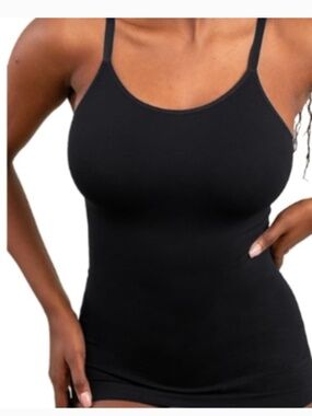 Shapermint Essentials All Day Scoop Neck Cami Sz L Black